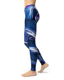 Blurred Abstract Flow V37 - All Over Print Womens Leggings / Yoga or Workout Pants