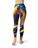 Blurred Abstract Flow V38 - All Over Print Womens Leggings / Yoga or Workout Pants