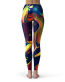 Blurred Abstract Flow V38 - All Over Print Womens Leggings / Yoga or Workout Pants
