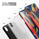 Blurred Abstract Flow V38 - iPhone X Swappable Hybrid Case