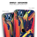 Blurred Abstract Flow V38  - Protective Skin Wrap & Decal – Compatible with iPhone SE to iPhone 17 Pro Max (All Models)