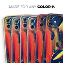 Blurred Abstract Flow V38  - Protective Skin Wrap & Decal – Compatible with iPhone SE to iPhone 17 Pro Max (All Models)
