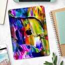 Blurred Abstract Flow V39 - Full Body Skin Decal for the Apple iPad Pro 12.9", 11", 10.5", 9.7", Air or Mini (All Models Available)