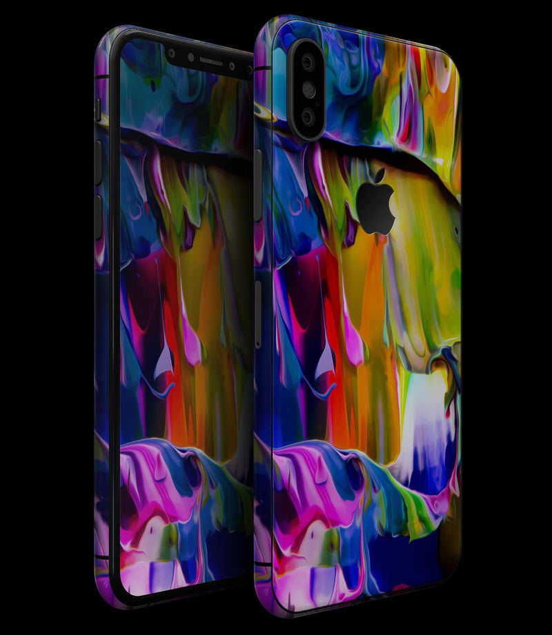 Blurred Abstract Flow V39 - iPhone XS MAX, XS/X, 8/8+, 7/7+, 5/5S/SE Skin-Kit (All iPhones Available)