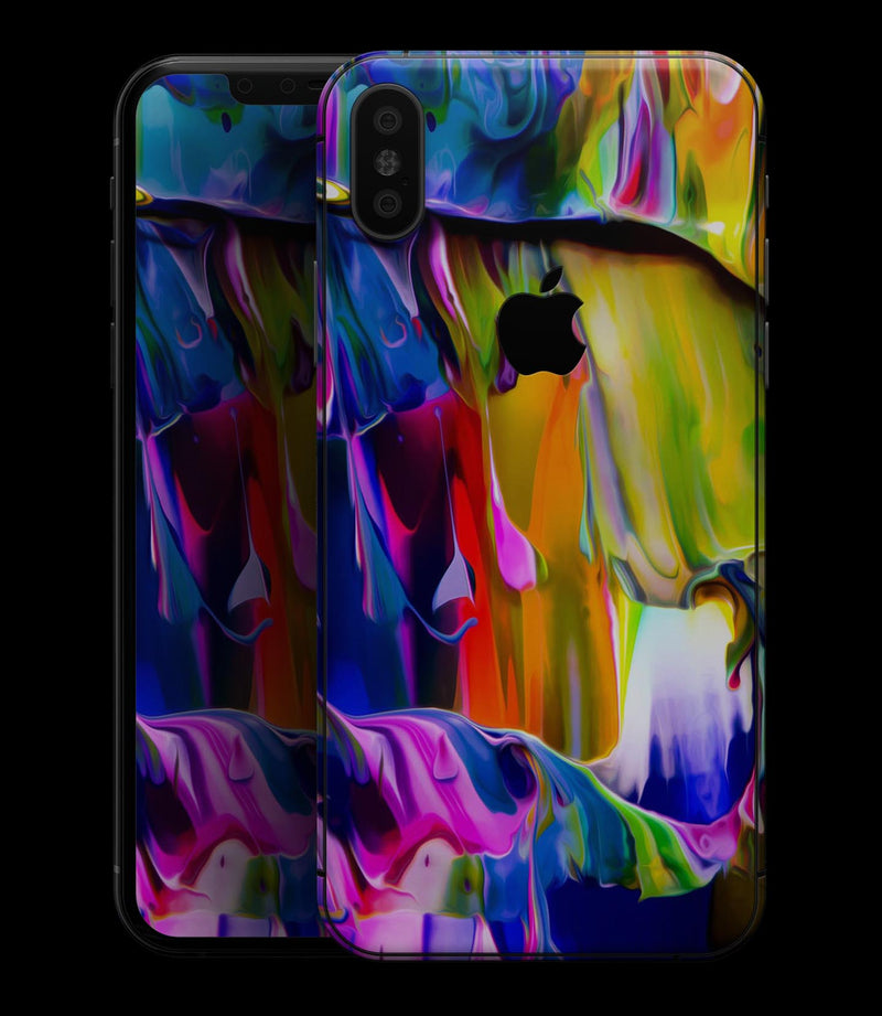 Blurred Abstract Flow V39 - iPhone XS MAX, XS/X, 8/8+, 7/7+, 5/5S/SE Skin-Kit (All iPhones Available)
