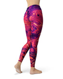 Blurred Abstract Flow V3 - All Over Print Womens Leggings / Yoga or Workout Pants