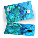 Blurred Abstract Flow V40 - Premium Protective Decal Skin-Kit for the Apple Credit Card