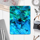 Blurred Abstract Flow V40 - Full Body Skin Decal for the Apple iPad Pro 12.9", 11", 10.5", 9.7", Air or Mini (All Models Available)