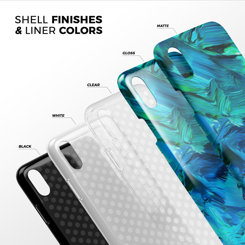 Blurred Abstract Flow V40 - iPhone X Swappable Hybrid Case