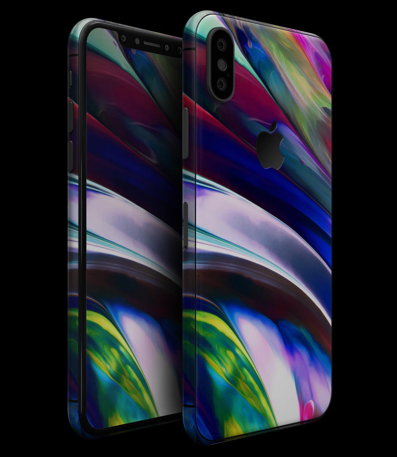 Blurred Abstract Flow V42 - iPhone XS MAX, XS/X, 8/8+, 7/7+, 5/5S/SE Skin-Kit (All iPhones Available)