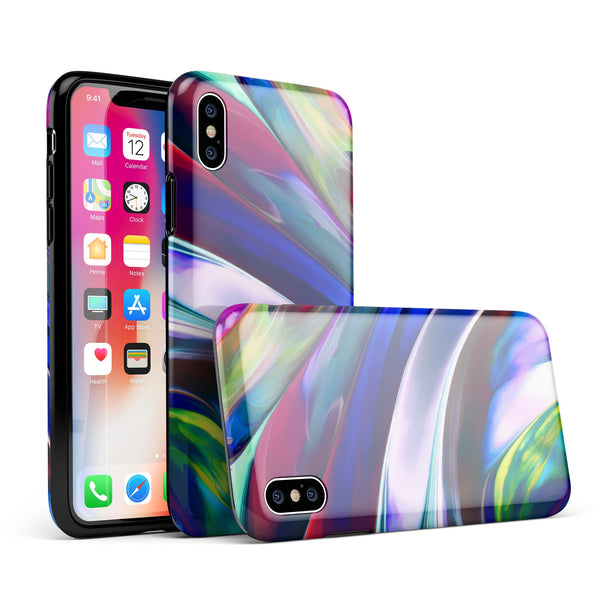 Blurred Abstract Flow V42 - iPhone X Swappable Hybrid Case