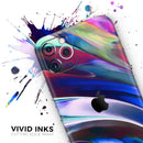 Blurred Abstract Flow V42  - Protective Skin Wrap & Decal – Compatible with iPhone SE to iPhone 17 Pro Max (All Models)