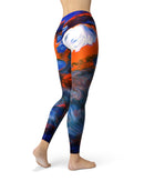 Blurred Abstract Flow V43 - All Over Print Womens Leggings / Yoga or Workout Pants