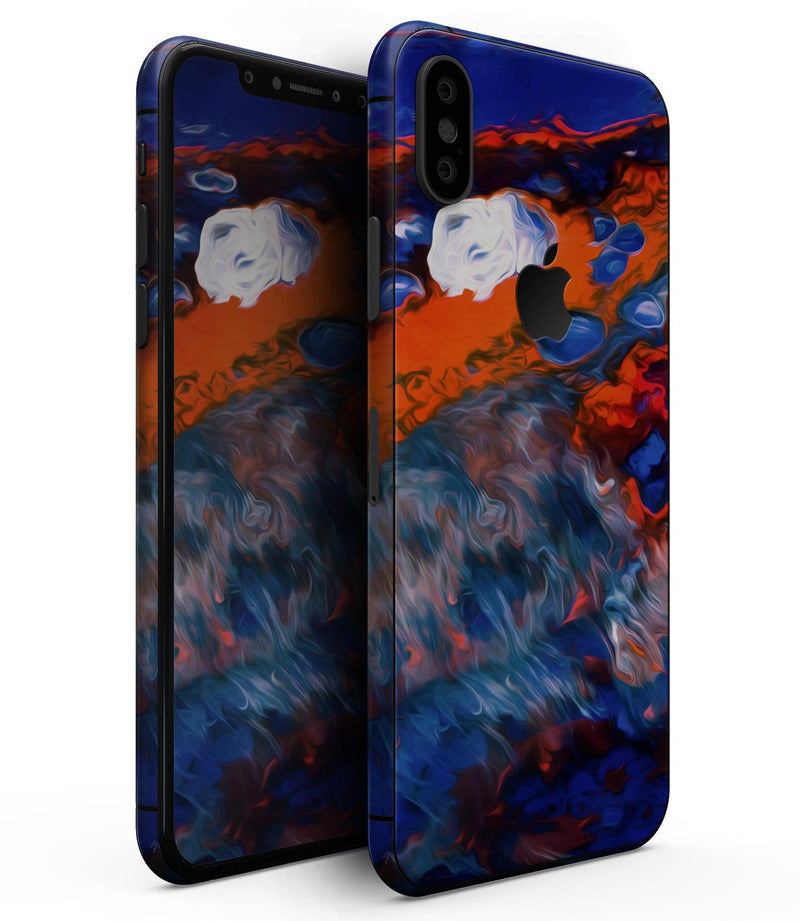Blurred Abstract Flow V43 - iPhone XS MAX, XS/X, 8/8+, 7/7+, 5/5S/SE Skin-Kit (All iPhones Available)