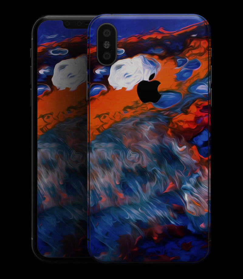 Blurred Abstract Flow V43 - iPhone XS MAX, XS/X, 8/8+, 7/7+, 5/5S/SE Skin-Kit (All iPhones Available)