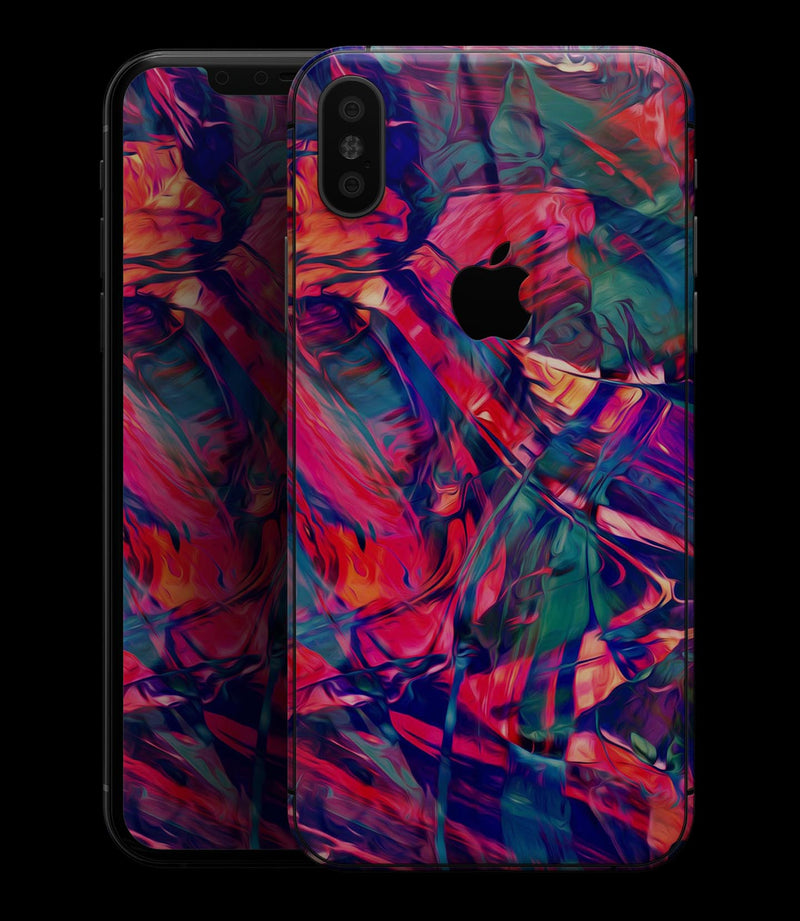 Blurred Abstract Flow V44 - iPhone XS MAX, XS/X, 8/8+, 7/7+, 5/5S/SE Skin-Kit (All iPhones Available)