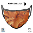 Blurred Abstract Flow V46 - Made in USA Mouth Cover Unisex Anti-Dust Cotton Blend Reusable & Washable Face Mask with Adjustable Sizing for Adult or Child