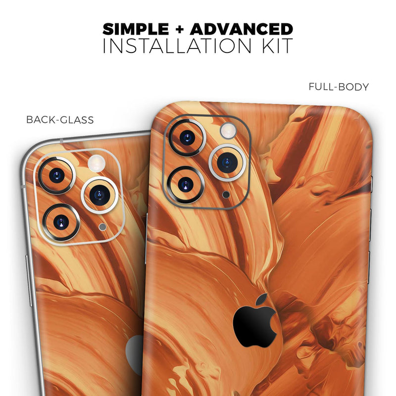 Blurred Abstract Flow V46 - Skin-Kit compatible with the Apple iPhone 13, 13 Pro Max, 13 Mini, 13 Pro, iPhone 12, iPhone 11 (All iPhones Available)