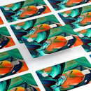 Blurred Abstract Flow V47 - Premium Protective Decal Skin-Kit for the Apple Credit Card