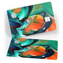 Blurred Abstract Flow V47 - Premium Protective Decal Skin-Kit for the Apple Credit Card