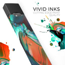 Blurred Abstract Flow V47 - Premium Decal Protective Skin-Wrap Sticker compatible with the Juul Labs vaping device