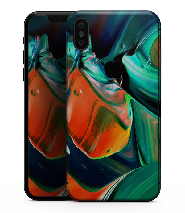 Blurred Abstract Flow V47 - iPhone XS MAX, XS/X, 8/8+, 7/7+, 5/5S/SE Skin-Kit (All iPhones Available)