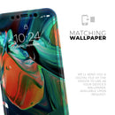 Blurred Abstract Flow V47  - Protective Skin Wrap & Decal – Compatible with iPhone SE to iPhone 17 Pro Max (All Models)