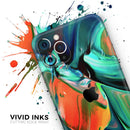 Blurred Abstract Flow V47  - Protective Skin Wrap & Decal – Compatible with iPhone SE to iPhone 17 Pro Max (All Models)