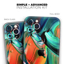 Blurred Abstract Flow V47  - Protective Skin Wrap & Decal – Compatible with iPhone SE to iPhone 17 Pro Max (All Models)