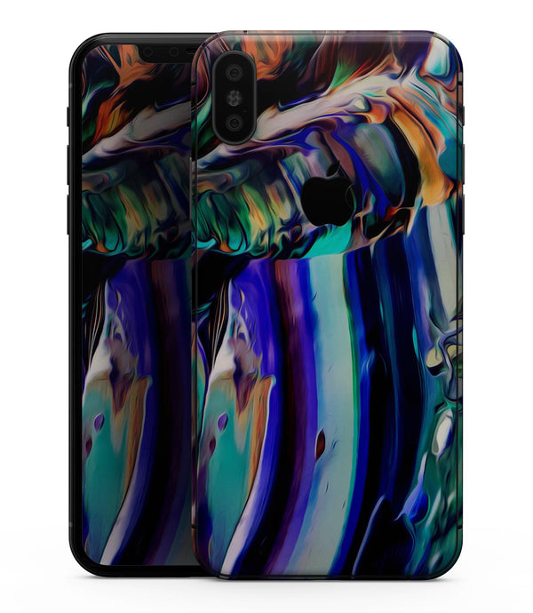 Blurred Abstract Flow V49 - iPhone XS MAX, XS/X, 8/8+, 7/7+, 5/5S/SE Skin-Kit (All iPhones Available)