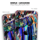 Blurred Abstract Flow V49 - Vinyl Skin Wrap for iPhone 17 Pro Max, 17 Pro, 17 Air, 17, 16 & All Models — Soft Matte or Ultra Gloss
