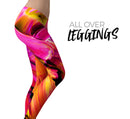 Blurred Abstract Flow V4 - All Over Print Womens Leggings / Yoga or Workout Pants
