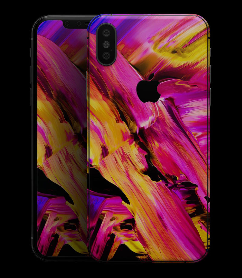 Blurred Abstract Flow V4 - iPhone XS MAX, XS/X, 8/8+, 7/7+, 5/5S/SE Skin-Kit (All iPhones Available)