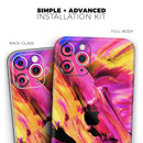 Blurred Abstract Flow V4  - Protective Skin Wrap & Decal – Compatible with iPhone SE to iPhone 17 Pro Max (All Models)