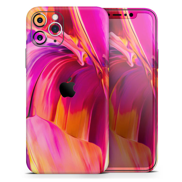 Blurred Abstract Flow V50 - Skin-Kit compatible with the Apple iPhone 13, 13 Pro Max, 13 Mini, 13 Pro, iPhone 12, iPhone 11 (All iPhones Available)