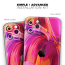 Blurred Abstract Flow V50  - Protective Skin Wrap & Decal – Compatible with iPhone SE to iPhone 17 Pro Max (All Models)