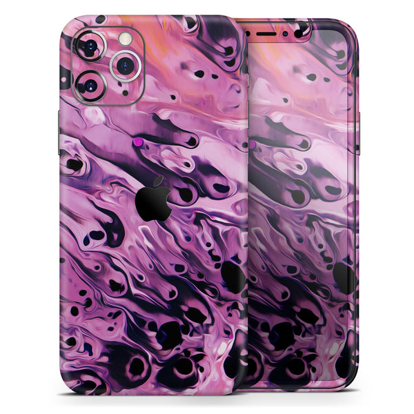 Blurred Abstract Flow V51 - Skin-Kit compatible with the Apple iPhone 13, 13 Pro Max, 13 Mini, 13 Pro, iPhone 12, iPhone 11 (All iPhones Available)