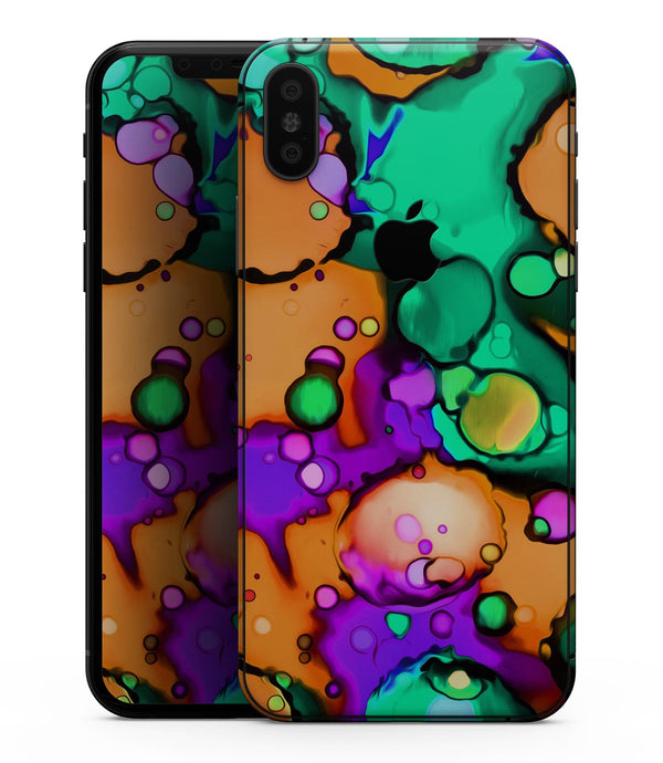 Blurred Abstract Flow V52 - iPhone XS MAX, XS/X, 8/8+, 7/7+, 5/5S/SE Skin-Kit (All iPhones Available)