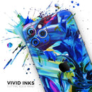 Blurred Abstract Flow V53 - Vinyl Skin Wrap for iPhone 17 Pro Max, 17 Pro, 17 Air, 17, 16 & All Models — Soft Matte or Ultra Gloss