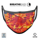 Blurred Abstract Flow V54 - Made in USA Mouth Cover Unisex Anti-Dust Cotton Blend Reusable & Washable Face Mask with Adjustable Sizing for Adult or Child