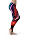 Blurred Abstract Flow V55 - All Over Print Womens Leggings / Yoga or Workout Pants