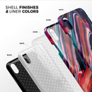 Blurred Abstract Flow V55 - iPhone X Swappable Hybrid Case