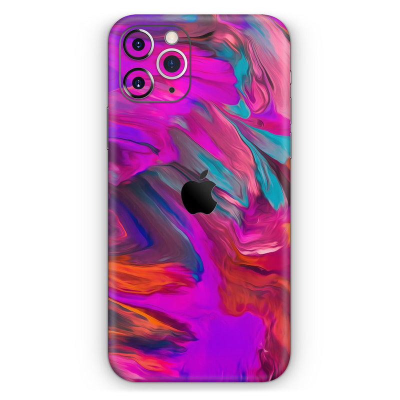 Blurred Abstract Flow V56 - Skin-Kit compatible with the Apple iPhone 13, 13 Pro Max, 13 Mini, 13 Pro, iPhone 12, iPhone 11 (All iPhones Available)