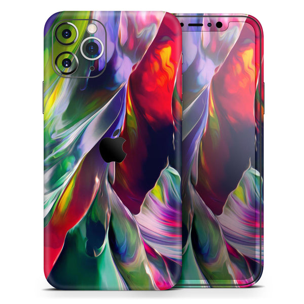 Blurred Abstract Flow V57 - Skin-Kit compatible with the Apple iPhone 13, 13 Pro Max, 13 Mini, 13 Pro, iPhone 12, iPhone 11 (All iPhones Available)