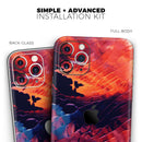 Blurred Abstract Flow V59 - Vinyl Skin Wrap for iPhone 17 Pro Max, 17 Pro, 17 Air, 17, 16 & All Models — Soft Matte or Ultra Gloss