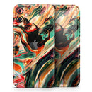 Blurred Abstract Flow V60 - Skin-Kit compatible with the Apple iPhone 13, 13 Pro Max, 13 Mini, 13 Pro, iPhone 12, iPhone 11 (All iPhones Available)