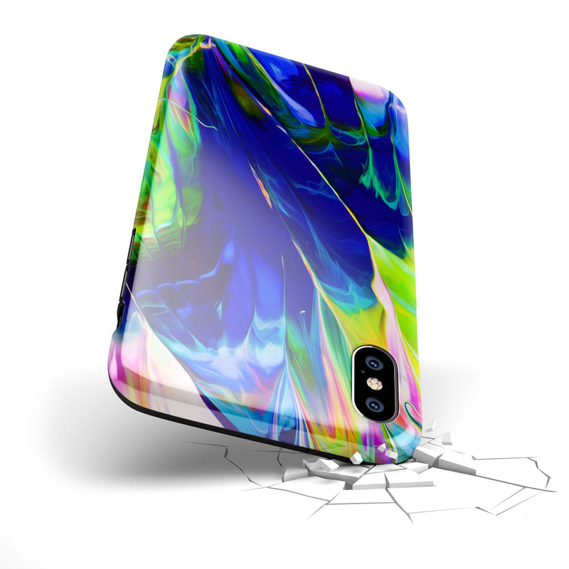Blurred Abstract Flow V6 - iPhone X Swappable Hybrid Case