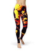 Blurred Abstract Flow V7 - All Over Print Womens Leggings / Yoga or Workout Pants