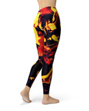 Blurred Abstract Flow V7 - All Over Print Womens Leggings / Yoga or Workout Pants