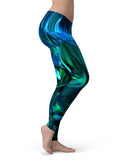 Blurred Abstract Flow V8 - All Over Print Womens Leggings / Yoga or Workout Pants
